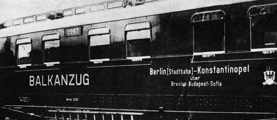 1st trip Balkan train from Berlin to Istanbul, anniversary on 15 January