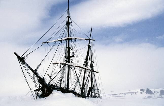 IMAGO International History, Arctic Expeditions, Austro-Hungarian North Pole expedition discovers Franz-Joseph Land 1873