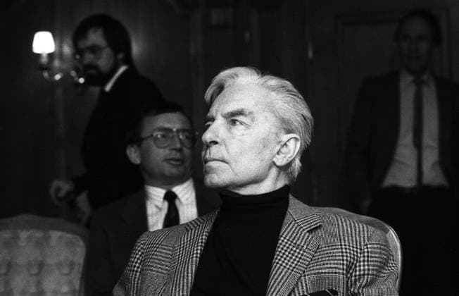 Herbert von Karajan becomes honorary citizen of Berlin, 50th anniversary on 23 November