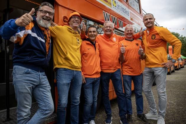 EURO 2024, Netherlands national team, fan parade from Hardenberg to Hamburg