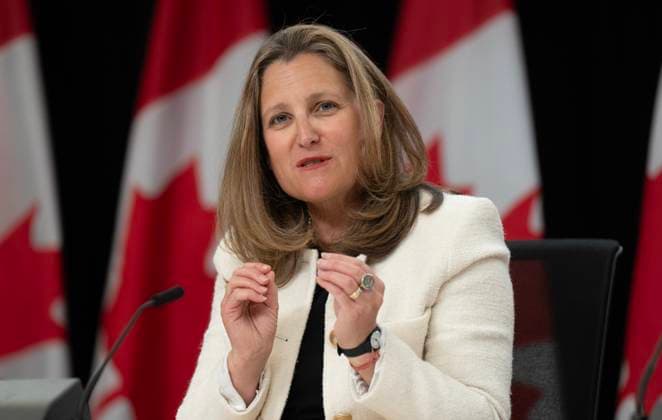 Canada, Government Press Conference in Ottawa