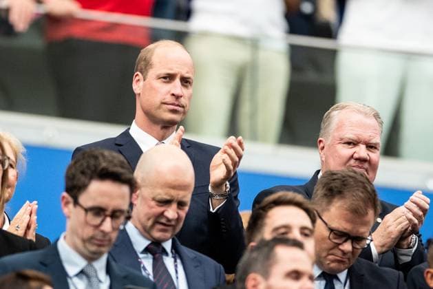 EURO 2024, Prince William at the match between Denmark and England