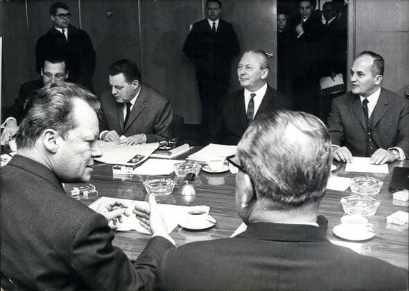 IMAGO History, German parties, CDU, First Grand Coalition under Kurt Georg Kiesinger 1966-1969
