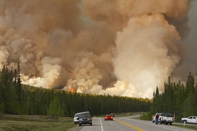 Forest fires in Canada continue to spread, archive images