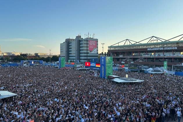 EURO 2024, Nationwide impressions of the fan zones at the match between Switzerland and Germany