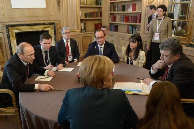 Ukraine conflict, Normandy format chronicle, Milan 2014