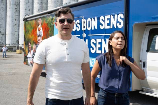 Canada, Pierre Poilievre, travelling in Quebec on the occasion of the Fete nationale