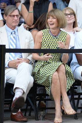 Anna Wintour visits NYC Street Tennis in New York