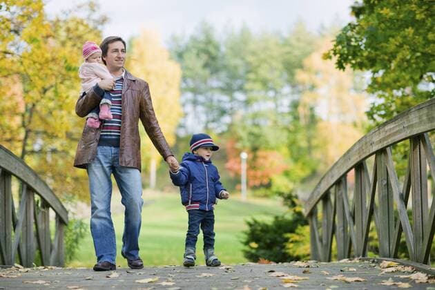 Family in Autumn - Model release