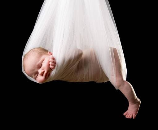 Sleeping newborn: Model release