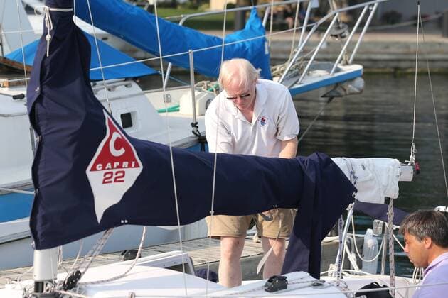 David Brown, blind sailor in Toronto, Canada