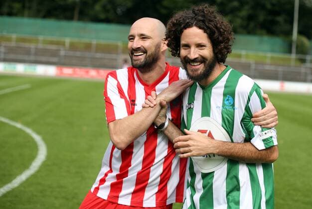 Gentleman and Max Herre at charity football match in Cologne