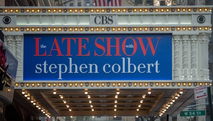 Late Show: Premiere with talk show host Stephen Colbert