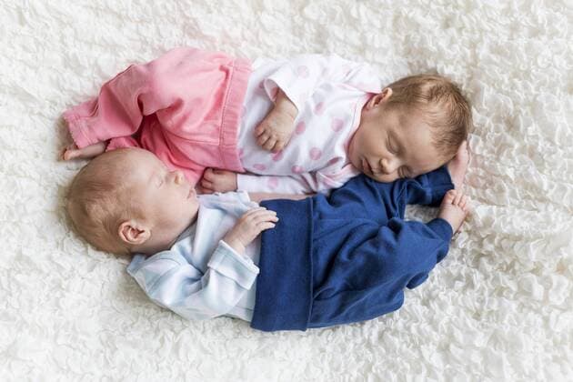 Model Released: Newborn twins