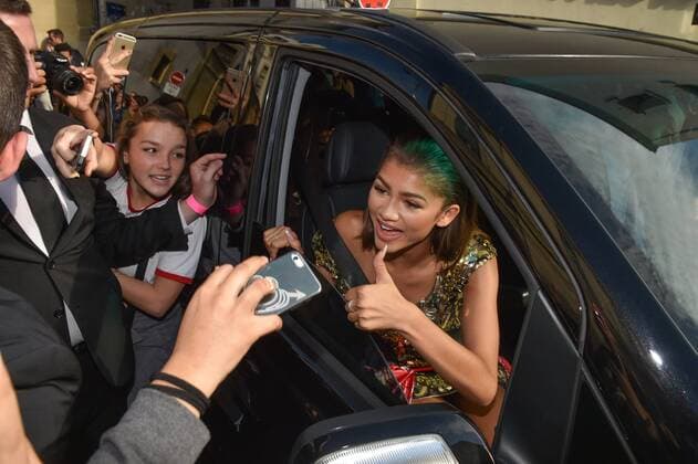 Paris Fashion Week: Zendaya Coleman before the Vivienne Westwood show