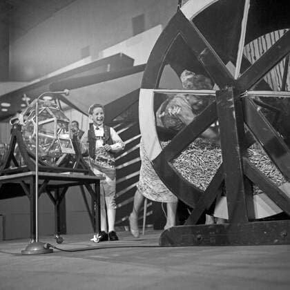 First draw of the German Television Lottery, 70th anniversary on 28 April