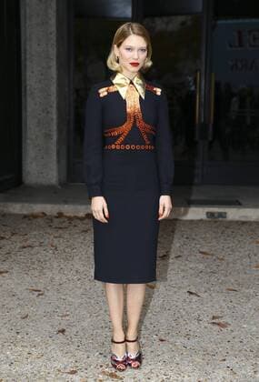 Paris Fashion Week - Celebrities at the Miu Miu Fashion Show