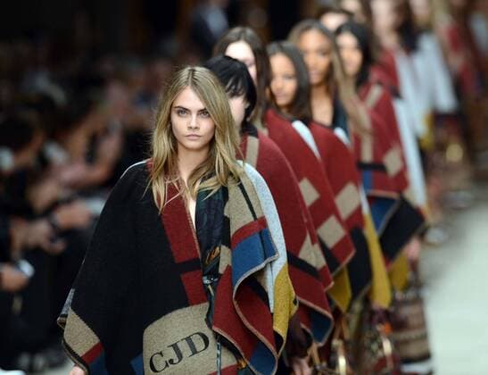 Burberry fashion show in London