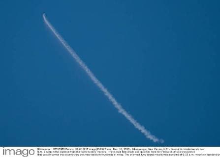 Missile Test in New Mexico