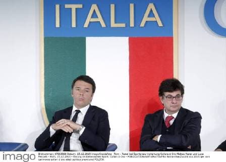 Rome - Renzi at Collare d Oro sports award ceremony