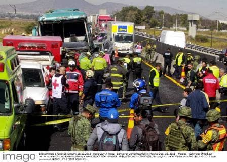 Serious traffic accident in Mexico