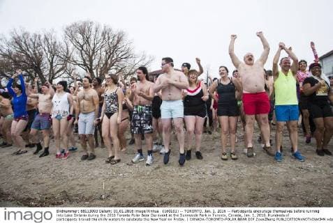 Canada: New Year's Swim in Toronto