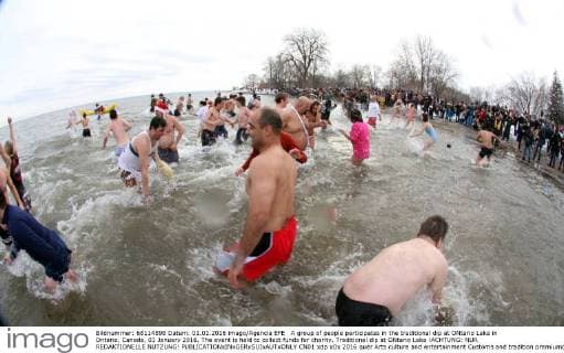 Canada: New Year's Day Swim in Ontario