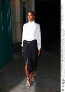 Paris Fashion Week - Celebrities before the Lanvin fashion show