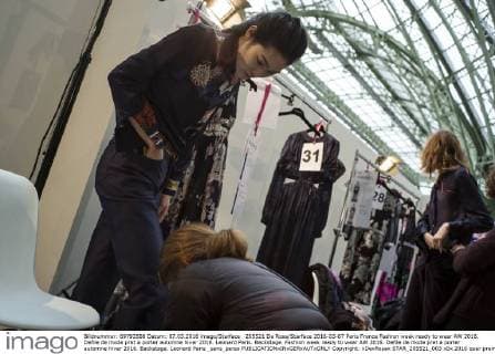 Paris Fashion Week - Backstage at Leonard Paris