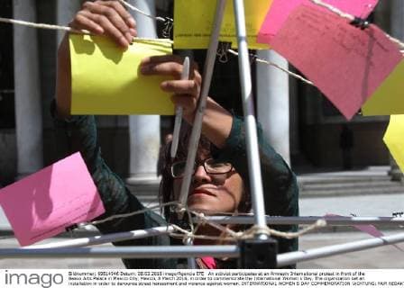 Amnesty International Protest in Mexico City