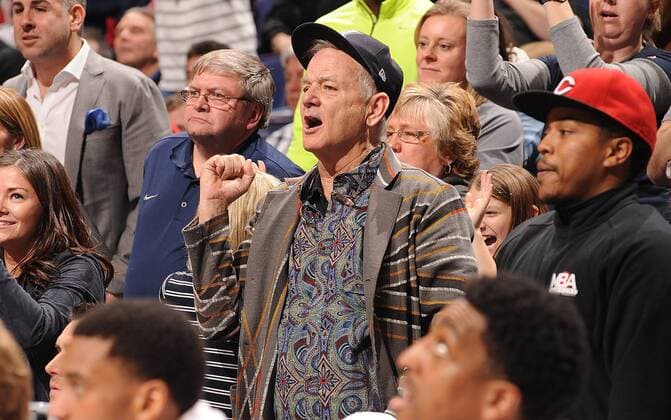 Bill Murray follows college basketball game in St. Louis