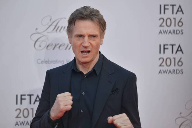Liam Neeson is honoured with the IFTA Lifetime Achievement Award