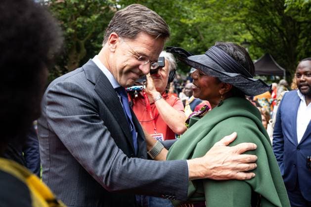 Amsterdam, memorial ceremony of the National Institute for Research into the History of Slavery NiNsee