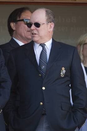 Prince Albert II of Monaco as guest at the tennis tournament in Monte Carlo