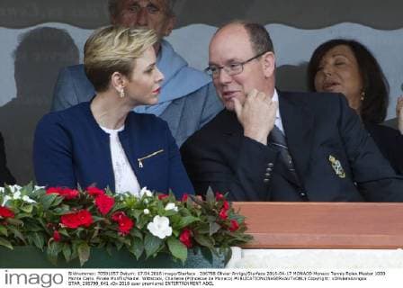 Prince Albert II and Charlene - Award Ceremony Tennis Tournament in Monte Carlo