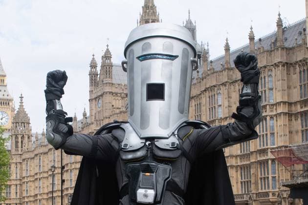 By-election in the British constituency of Clacton; Nigel Farage stands again following a funding scandal; archive footage