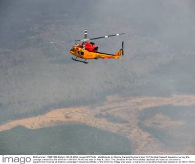 Forest fires in Alberta, Canada
