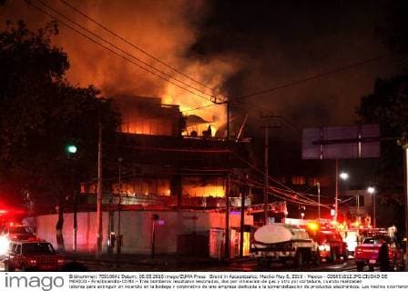 Fire in Azcapotzalco, Mexico