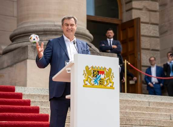 Bavaria, honouring the volunteers of Euro 2024 in Munich
