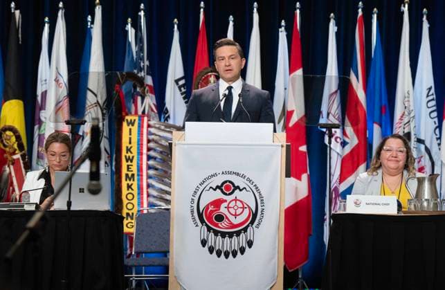 Canada, Pierre Poilievre addresses the Assembly of First Nations in Montreal
