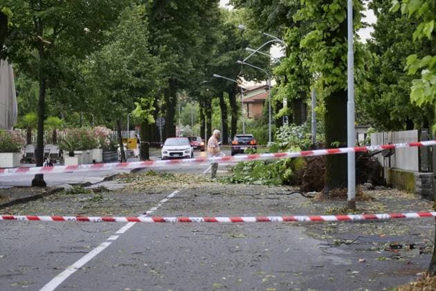 Italy, Heavy thunderstorms in Lombardy