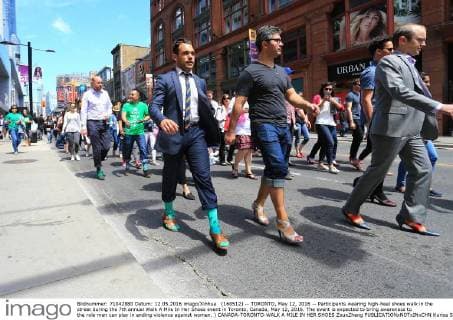 Walk A Mile In Her Shoes Event in Toronto, Canada