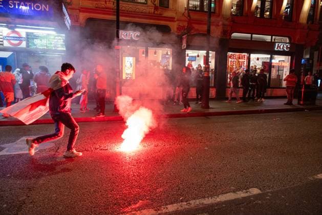EURO 2024, Final, Spain - England, English fans after the defeat in London