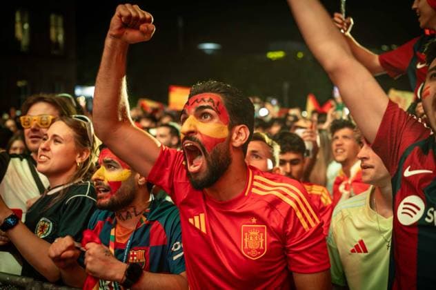 EURO 2024, Spain - England, public viewing in Germany