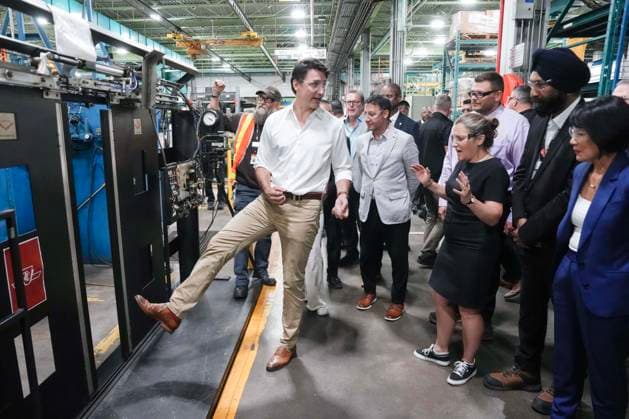 Canada, Justin Trudeau visits Transit Commission Yard in Toronto