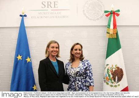 Federica Mogherini meets Claudia Ruiz Massieu in Mexico