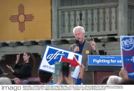 Election campaign USA: Bill Clinton in New Mexico