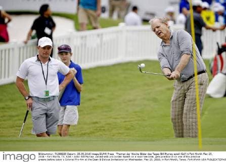 Bill Murray plays golf in Fort Worth