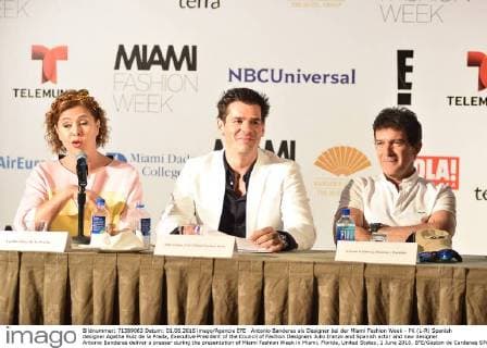 Antonio Banderas as designer at Miami Fashion Week - PK