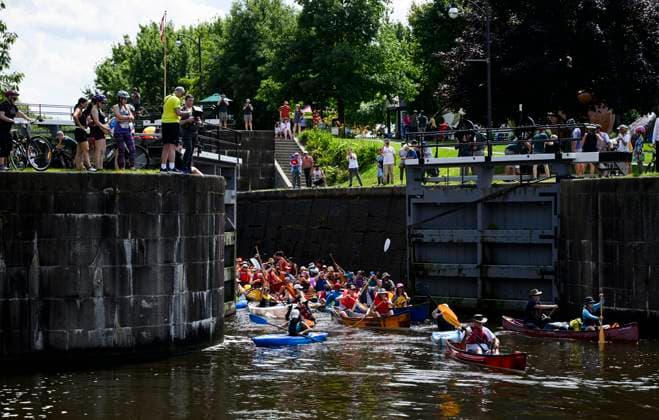 Canada, canoe and paddle event Lock and Paddle in Ottawa